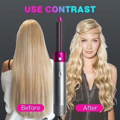 Muti-Functional 5 IN 1 Hair Styling Tool Detachable Hot Air Brush Hair Dryer with Comb