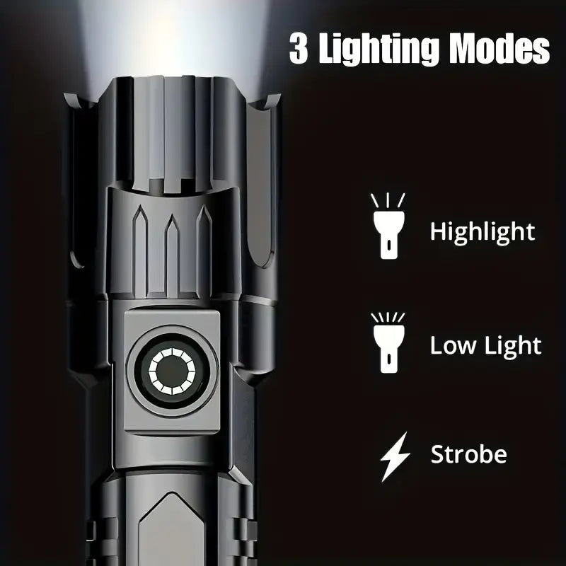 Portable Rechargeable Torch LED Flashlight