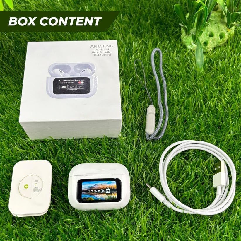 Smart Wireless Earbuds with LCD Touch Screen