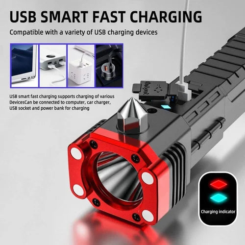 Portable Rechargeable Torch LED Flashlight