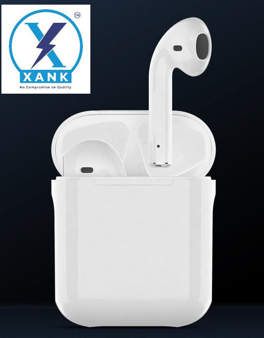 XANK i12 Earbuds with Charging Case Support All Smartphones & Tablets (White)