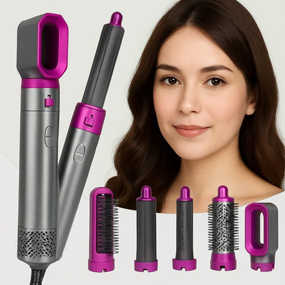 Muti-Functional 5 IN 1 Hair Styling Tool Detachable Hot Air Brush Hair Dryer with Comb