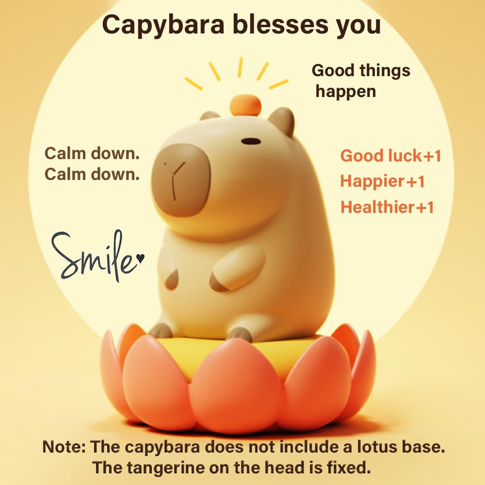 USB Rechargable Capybara Night Light