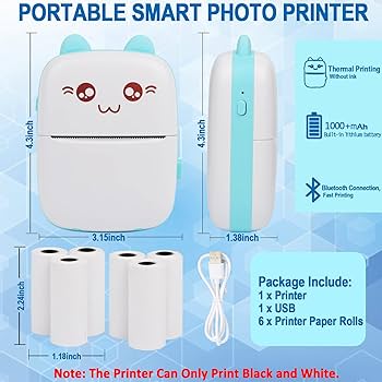 Inkless Bluetooth Pocket Printer