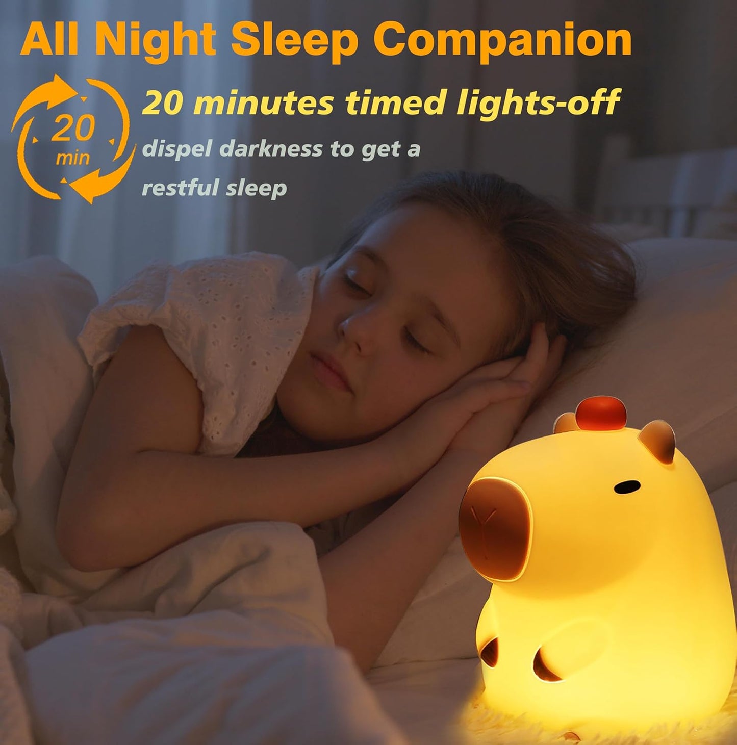 USB Rechargable Capybara Night Light