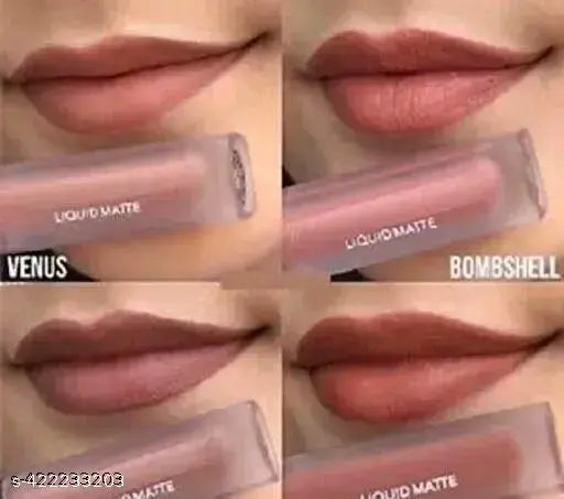 Nude Red Edition Different Shades Liquid Lipstick Set of 4 (16ml)